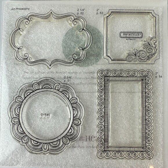 My Acrylix Stamps By Close To My Heart - Frame Flair dd1546 - Picture 1 of 2